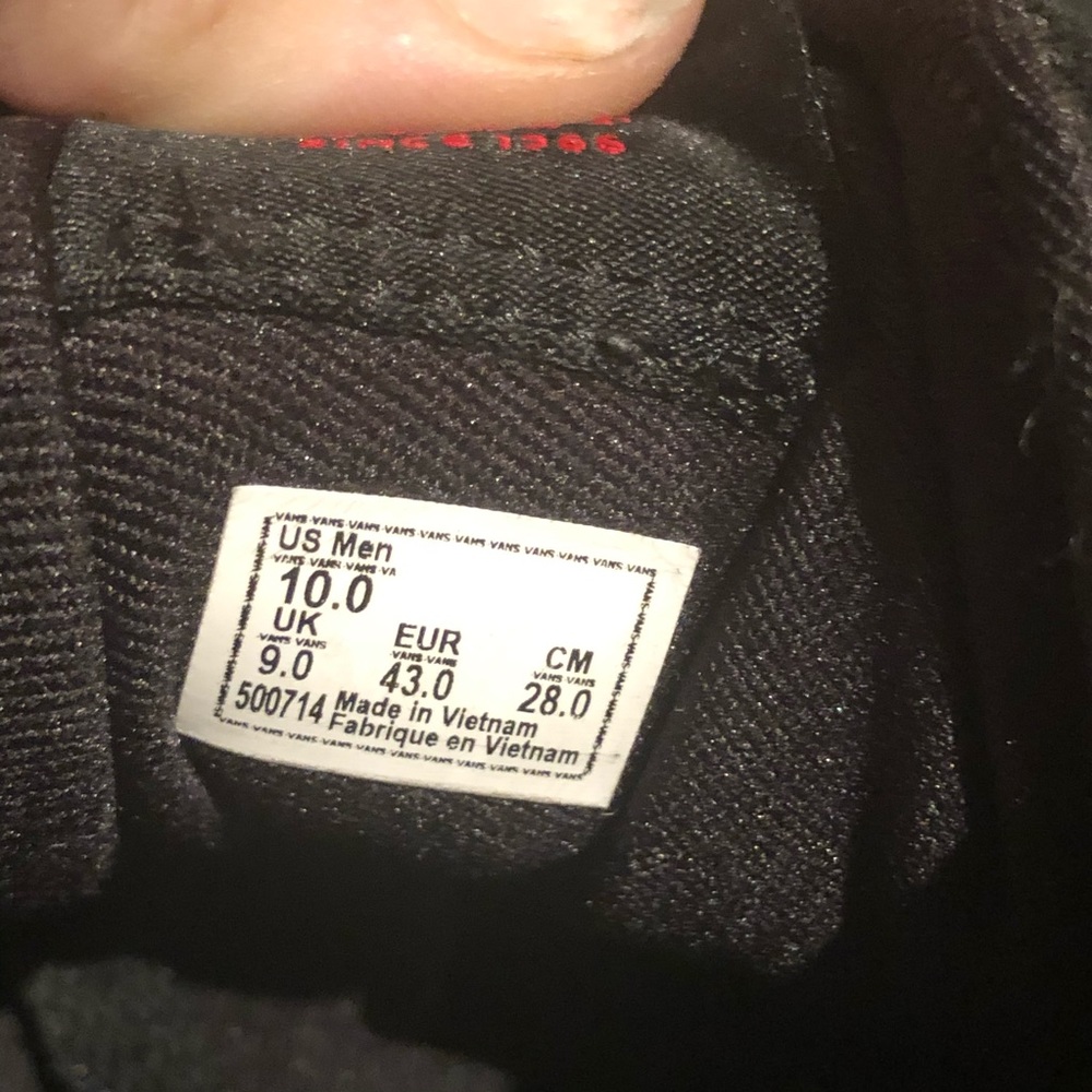 ❌SOLD❌Vans Mens High-Top Checkered Skate Shoe - Picture 8 of 8